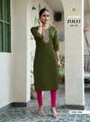 Zulfi  Vol 1 By Passion Tree Vetican Plain Embroidery Kurtis Suppliers In India